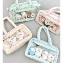 Sweet Polka Dots Cloud Kpop Fan Display Shoulder Crossbody Bag - ArtGalleryZen