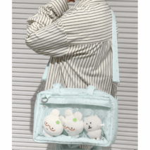 Sweet Polka Dots Cloud Kpop Fan Display Shoulder Crossbody Bag - ArtGalleryZen