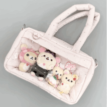Sweet Polka Dots Cloud Kpop Fan Display Shoulder Crossbody Bag - ArtGalleryZen