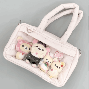 Sweet Polka Dots Cloud Kpop Fan Display Shoulder Crossbody Bag - ArtGalleryZen