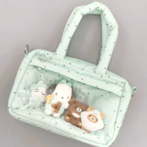 Sweet Polka Dots Cloud Kpop Fan Display Shoulder Crossbody Bag - ArtGalleryZen