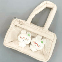 Sweet Polka Dots Cloud Kpop Fan Display Shoulder Crossbody Bag - ArtGalleryZen