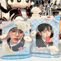 Sweet Puppy Donut Kpop Acrylic Photocard Holder - ArtGalleryZen