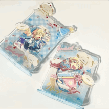 Sweet Puppy Donut Kpop Acrylic Photocard Holder - ArtGalleryZen