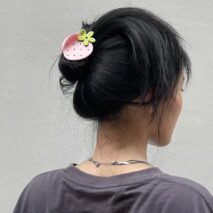 Sweet Rhinestone Inlaid Strawberry Hair Claw Clip - ArtGalleryZen