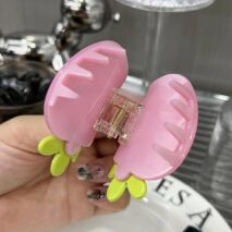 Sweet Rhinestone Inlaid Strawberry Hair Claw Clip - ArtGalleryZen