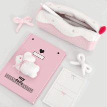 Sweet Strawberry Roll Cake Plush Pencil Case - ArtGalleryZen