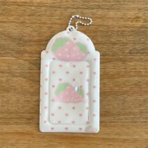 Sweet Sugarbunnies Strawberry Kpop Keychain Photocard Holder - ArtGalleryZen
