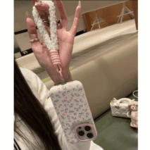 Sweet Tulip iPhone Case With Plush Lanyard - ArtGalleryZen