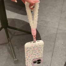 Sweet Tulip iPhone Case With Plush Lanyard - ArtGalleryZen