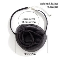 Temperament Velvet Rose Choker Necklace - ArtGalleryZen
