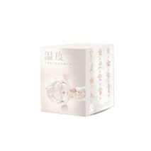 Pop Mart Skullpanda product packaging with floral design and text on a white background