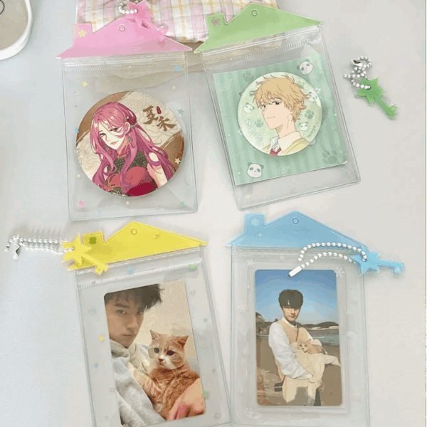 Kpop Photocard Holder Keychain Tiny House Candy Bag | ArtGalleryZen