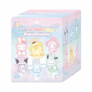 TOPTOY Sanrio Diamond Bunny Baby Series Plush Keychain Doll Blind Box - ArtGalleryZen