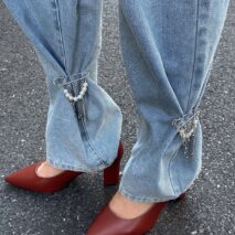 Trendy 2pcs Pearl Tassel Trouser Pin Set - ArtGalleryZen