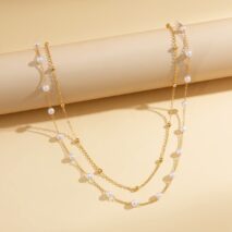 Trendy Boho Layered Pearl Saturn Belly Chain Set - ArtGalleryZen