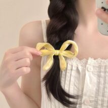 Trendy Chiffon Bowknot Hair Clip - ArtGalleryZen
