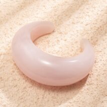 Trendy Chunky Resin Open Wide Cuff Bangle Bracelet - ArtGalleryZen