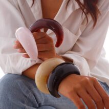 Trendy Chunky Resin Open Wide Cuff Bangle Bracelet - ArtGalleryZen