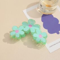 Trendy Colorful Hand-drawn Painting Flower Hair Clip - ArtGalleryZen