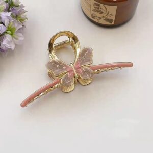 Trendy Enamel Colorful Butterfly Claw Clip Hair Clip - ArtGalleryZen