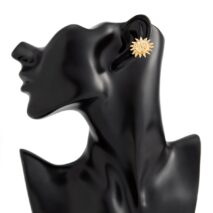 Trendy Gold Silver Plated Sun Ear Cuff Earring - ArtGalleryZen
