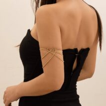 Trendy Hollow Star Layering Curb Arm Chain - ArtGalleryZen