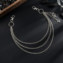Trendy Layered Hollow Star Pendant Trouser Chain - ArtGalleryZen