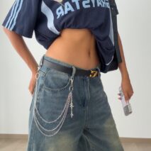 Trendy Layered Hollow Star Pendant Trouser Chain - ArtGalleryZen