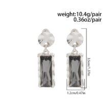 Trendy Rhinestone Dangle Earrings - ArtGalleryZen