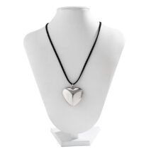Velvet Cord String Heart Pendant Necklace - ArtGalleryZen