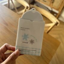 Winter Snowflake Kpop Keychain Photocard Holder - ArtGalleryZen