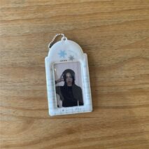 Winter Snowflake Kpop Keychain Photocard Holder - ArtGalleryZen