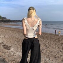 Y2K Angel Wing Sleeveless Tank Top - ArtGalleryZen