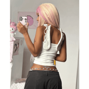 Y2K Angel Wing Sleeveless Tank Top - ArtGalleryZen