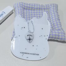 Y2K Guitar Shaped TXT Kpop Keychain Photocard Holder - ArtGalleryZen
