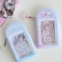 Y2K Heart Narutomaki Kpop 3 Inch Mini Photocard Album - ArtGalleryZen