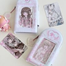 Y2K Heart Narutomaki Kpop 3 Inch Mini Photocard Album - ArtGalleryZen