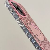 Y2K Leopard Hello Kitty Rhinestone Magnetic Stand iPhone Case - ArtGalleryZen