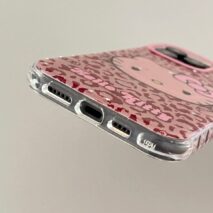 Y2K Leopard Hello Kitty Rhinestone Magnetic Stand iPhone Case - ArtGalleryZen
