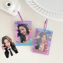 Y2K Lucky Club Double Window Kpop Keychain Acrylic Photocard Holder - ArtGalleryZen
