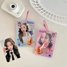 Y2K Lucky Club Double Window Kpop Keychain Acrylic Photocard Holder - ArtGalleryZen