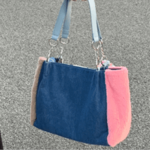Y2K Miffy Plush Denim Patchwork Shoulder Bag - ArtGalleryZen