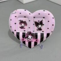 Y2K My Melody Heart Kpop Keychain Photocard Holder - ArtGalleryZen