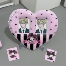 Y2K My Melody Heart Kpop Keychain Photocard Holder - ArtGalleryZen