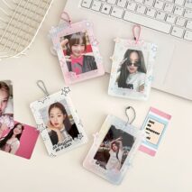 Y2K Star Kpop Keychain Acrylic Photocard Holder - ArtGalleryZen
