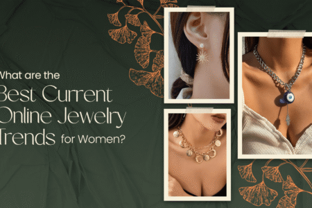 2024 women's jewelry trends featuring layered necklaces, statement earrings, and trendy accessories for modern fashion