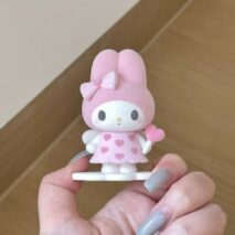 Flocking Sanrio Characters Fluffy Puffy Mine Figurine Doll - Image 7