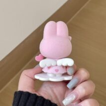 Flocking Sanrio Characters Fluffy Puffy Mine Figurine Doll - Image 6