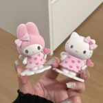Flocking Sanrio Characters Fluffy Puffy Mine Figurine Doll